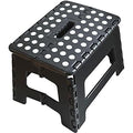 Armo Folding Step Stool with Carry Handle, Black