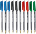 STAEDTLER Stick 430M Ballpoint Pens, Medium, Mixed Colours, Pack of 10