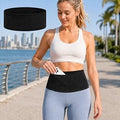 Slim Multi-Pocket Running Belt and Phone Holder, Black