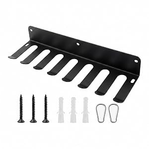 Eight-Hook Wall-Mounted Gym Equipment Storage Rack