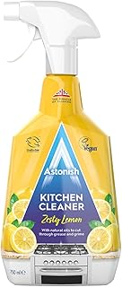 Astonish Kitchen Cleaner, Vegan and Cruelty-Free, Zesty Lemon, 750ml