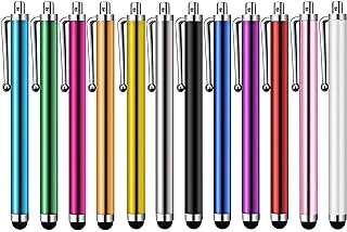 12 Pack Capacitive Stylus Pens for Touch Screens, iPad Tablets Phones | Universal Touch Pens for iPad, Tablets, Smartphones and Other Capacitive…
