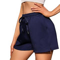 Jezonga Women's High-Waisted Running and Gym Shorts with Pockets