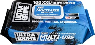 UltraGrime PRO Multiuse Wet Wipes, Extra-Large Heavy-Duty Cleaning Cloths, Pack of 100