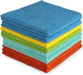 AIDEA Microfibre Cleaning Cloths, Lint-Free Washable Pack of 8, 30 x 30cm, Reusable Streak-Free Cloths