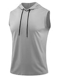 X-thud Men's Sleeveless Quick-Dry Workout Hoodie Vest