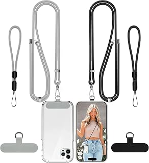 COCASES Phone Lanyard Crossbody with Tabs Adjustable Anti-Theft Wrist Strap | 2 Pack Phone Nylon Strap for Neck Multifunctional Universal Cellphone…