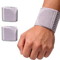 YCZARD Adjustable Compression Wrist Supports, Pack of 2, Grey