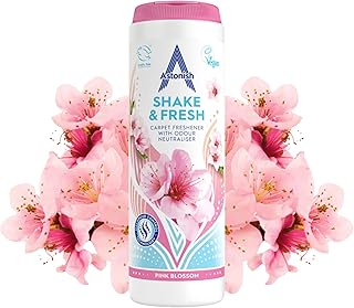 Astonish Shake & Fresh Carpet Freshener, Pink Blossom, 350g