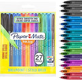 Paper Mate InkJoy 100ST Ballpoint Pens, Medium 1.0mm, Assorted Colours, Pack of 27
