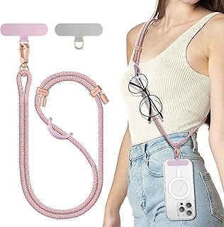SURPHY Phone Lanyard with Tether Tab, Adjustable Crossbody Phone Strap | Neck Mobile Phone Lanyard Compatible with Most Phones, Key Lanyard and more,…