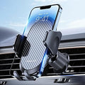 miracase Car Phone Holder, Stable Double Steel-Hook Air Vent Car Phone Mount Cradle 360°Rotation, One Button Release Mobile Phone Holder for iPhone,…