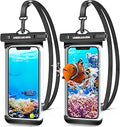 UNBREAKcable Waterproof Phone Case, 2-Pack IPX8 Universal Waterproof Phone Pouch Dry Bag for iPhone 17 16 15 14 13 12 11 Pro Max XR SE 2022 Samsung S25…