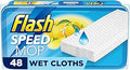 Flash Speedmop Wet Mop Floor Cleaner Wipes, 48 Wet Lemon Pads